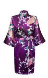 Bridal robes and nightgown dark purple Clean Heels