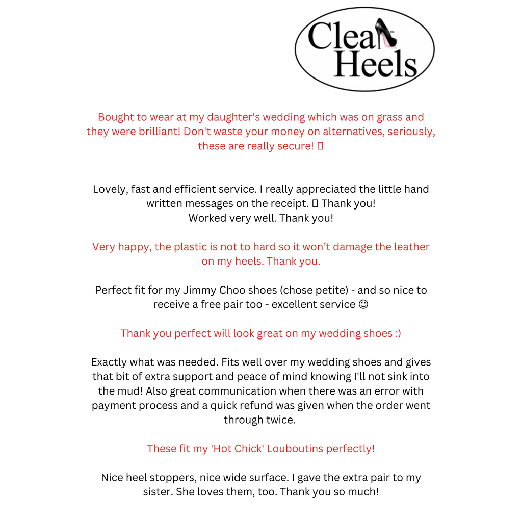 Plastic high 2025 heel protectors