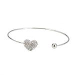 Diamante Heart Bangle from Clean Heels