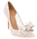 Ivory White Triple Bow from Clean Heels