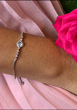 Diamanté Cluster Bracelet